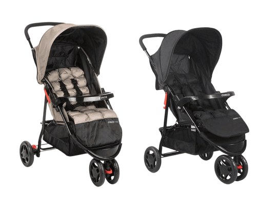 Carrinho de Bebê Cosco, Toffy preto e bege