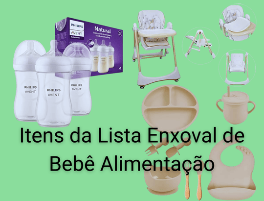 Itens da Lista chá de Bebê Alimentação